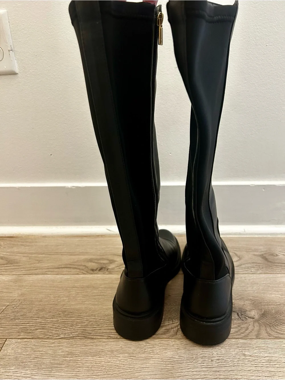 Classic Black Knee-High Leather Boots - Reaction by Kennet Cole